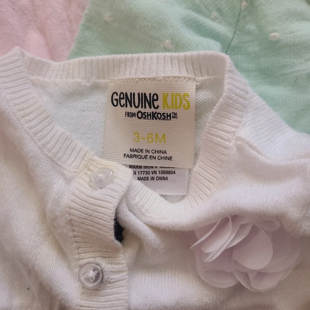 bundle of baby girl cardigans 0-9m